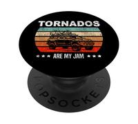 Storm Chaser Hurricane Meteorology Tornado Retro Vintage PopSockets Adhesive PopGrip