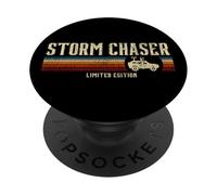Storm Chaser Hurricane Meteorology Tornado Retro Vintage PopSockets Adhesive PopGrip