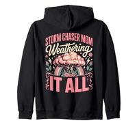 Storm Chaser Mom Weathering It All Zip Hoodie