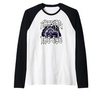 Storm Chaser Severe Weather Chasing The Eye Raglan Baseball Tee