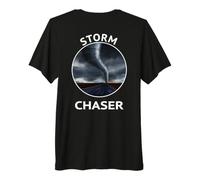 Storm Chaser Weather Storm Tornado Watcher Logo On the Back Premium T-Shirt