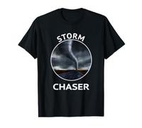 Storm Chaser Weather Storm Tornado Watcher Logo On the Back Value Graphic T-Shirt