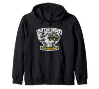Storm Chasing The Cap Broke Thermodynamics Chase Time Zip Hoodie