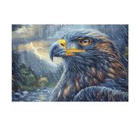 Storm Cloud Sea Bald Eagle 1000 Piece Pack DIY Jigsaw Puzzle Animal Pet Wildlife Collectors Cognitive Development Educational Decorative Puzzle Gifts for Adults Premium Cardboard 1000 PCS