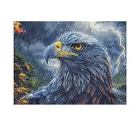Storm Cloud Sea Bald Eagle 500-piece Jigsaw Puzzle Bundle Radiant Whimsical Menagerie Family Puzzle Lovers Brain Training Mindful Activity Spring Paperboard Creativity & Gift Giving 500 PC