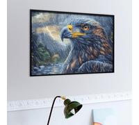 Storm Cloud Sea Bald Eagle 500 Piece Jigsaw Puzzle for Adults Radiant Whimsical Menagerie Jigsaw Bedroom Decor Accent Whimsical Brainteaser Great Relaxation Activity 500 PCS