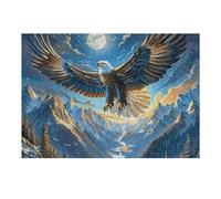 Storm Cloud Sea Flying Bald Eagle 300 Piece Jigsaw Puzzle for Adults Magical Cosmic Creatures Jigsaw Weekend Get Together Activity Whimsical Design for Friends Stress Buster 300 PCS