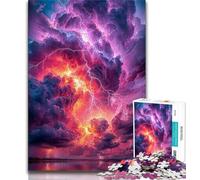 Storm Clouds 1000 Pieces Jigsaw Puzzles For Teens And Adults,Help The Brain Exercise Addictive Toys to Cultivate Patience Suitable for Couples 38x26cm
