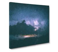 Storm Clouds Canvas Print | Gallery Wrapped 30mm Frame Wall Art | 20x20 inches | Ready to Hang | Abstract Picture | Living Room Bedroom Lounge Office