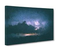 Storm Clouds Canvas Print | Gallery Wrapped 30mm Frame Wall Art | 30x20 inches | Ready to Hang | Abstract Picture | Living Room Bedroom Lounge Office