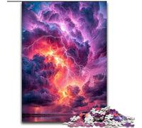 Storm Clouds Jigsaw Puzzles for Teenagers 1000 Piece, Help The Brain Exercise Addictive Toys to Cultivate Patience Perfect Decoration (size 50x75cm)