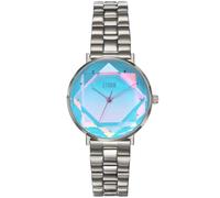 STORM ELEXI Lazer Aqua Watch with Unique Cut Glass dial and Two-Tone Brushed/Polished Stainless Steel Strap, Water Resistant to 50m