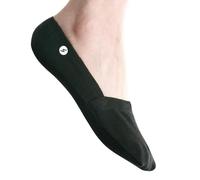 Storm Empire [Everyday - UNISEX No Show Socks [3 pairs] [Non Slip] [Reflective Logo] (3-6, Black)