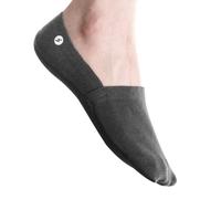 Storm Empire [Everyday - UNISEX No Show Socks [3 pairs] [Non Slip] [Reflective Logo] (5-8, Dark Grey)