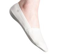 Storm Empire [Everyday - UNISEX No Show Socks [3 pairs] [Non Slip] [Reflective Logo] (9-11, Ivory)