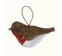 Storm Flowers Garden Red Robin Hanging Ceramic Decoration