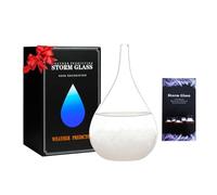 Storm Glass Cool Unusual Gifts Storm Glass Weather Predictor Snow Globes for Adults Galileo Thermometer Indoor Creative Forecast Nordic Style Decorative Weather Gifts