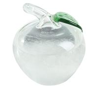 Storm Glass Weather Forecaster Apple Shape Mini Polished Weather Predictor Decorative Storm Glass Weather Forecaster for Home Valentines Day Gifts