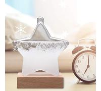 Storm Glass Weather Forecaster, Creative and Fashionable Style with Base Shape Glass Barometer Weather Forecast Bottle Weather Sta-tion Simple High-Grade for Home Decoration