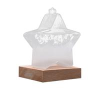 Storm Glass Weather Forecaster Small Star Shaped Storm Glass Barometer Weather Predictor Stations For Home And Offices Decor 9.5 x 9.5 cm