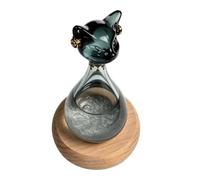 Storm Glass Weather Predictor Cat Shape Climate Forecast Bottle