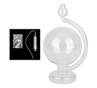 Storm Glass Weather Predictor, Weather Forecast Bottle Creative Globe Shaped Storm Glass Bottle for Desktop Decoration