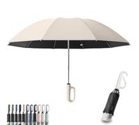 Storm Guard Reverse Umbrella,40/50" Wind-Resistant 10Rib Automatic Folding Inverted Umbrella Reflective Trim,UV-Blocking Waterproof Coating,Carabiner Handle,Compact Travel Sun RainUmbrella (A2, 125CM)