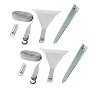 Storm Guyline Set 2x4.8M with Keder Attachment for Awning Rail & Storm Pegs