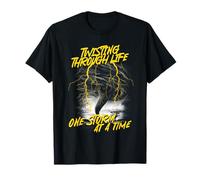 Storm Hunter Meteorologist Twisting Through Life T-Shirt