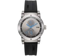 STORM HYDRON V2 RUBBER - Multifunctional Design with Date/24-Hour, Silicon Strap for Comfort, Contemporary Brushed Steel Finish, 50M Water Resistance, For Active Lifestyles with Style and Reliability.