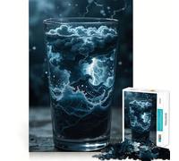 Storm in A Glass Jigsaw Puzzle for Teenagers 1000 Pieces Fine Logic Toy Calm Pastime Neat Edge Art Collection Piece 50x75cm