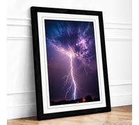 Storm in the Making Modern Framed Wall Art Print A3 (42×29.7cm) Black, Wall Decor for Living Room, Bedroom, Office & Home, Ready to Hang, Art Gift