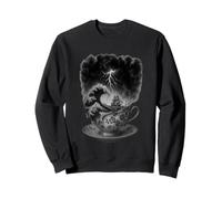Storm In The Tea Cup - Vintage Sailing Ship Floral Retro V1 Sweatshirt