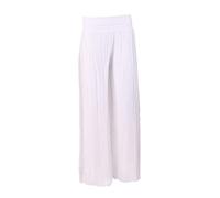 Storm Island SI020 Ladies Italian Silk Harem Trouser Womens Elasticated Waist Pants Plus Size (White, ONE Size UK 14-22)