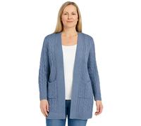 Storm Island® Women Cable Knit Cardigans Lightweight Ladies Long Sleeve Open Front Knitted Cardigan Casual Outerwear Knit Sweaters Denim