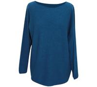 Storm Island® Women Round Neck Jumper Plain Cardigan Jumper Long Sleeves Knitted Baggy Pullover Loose Sweater Winter Tops for Women Pullover Jumper for Ladies Casual Jumper Tops UK (8-16) Teal