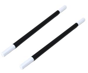 Storm&Lighthouse 2x Magic Wand Black and White Magician Wands 26.5cm Long Magic Spell Caster Party Bag Fillers Kids Toys Fancy Dress Accessories Book Day