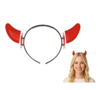 Storm&Lighthouse Glow in the Dark Red Devil Horns Headband Halloween Costume Accessory Fancy Dress Party