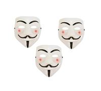 Storm&Lighthouse Vendetta Mask Anonymous Mask Guy Fawkes Face Cover Horror Cosplay Trick or Treat Halloween Fancy Dress Costume Accessories for Children and Adults (3)