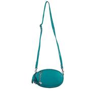 Storm London Aurora Teal Leather Cross Body Pebble Bag Teal