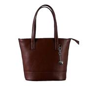 Storm London Elettra Brown Leather Bucket Grab Bag Brown