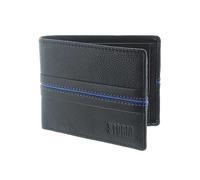 Storm London Leather Jersey Wallet - Black/Blue Blue