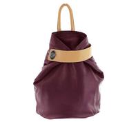 Storm London Vittoria Plum Camel Leather Backpack Plum