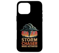 Storm Mode Activated Tornado Lightning Sunset Case for iPhone 16 Pro Max