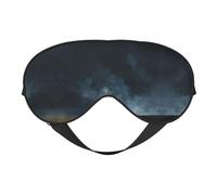 Storm Print Satin Sleep Mask & Eye Mask | Deep Dream Sleep Masks for Women & Men | Soft Sleeping Eye Mask to Nourish Skin