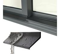Storm Proof Window Guard, Window Door Rain Blocker - Adhesive Strip Flexible Rubber, Rubber Seal Cut-to-Fit Windows/Doors/Cars, Waterproof and Backflow Prevention(4m(13.1ft),4.5cm)