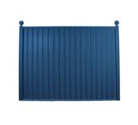 Storm Ready Maintenance Free 25 Yr Guarantee Colourfence Extra Wide Metal Fence Panel Plain 1.8M 6Ft H X 2.35M 7.7Ft W Blue.