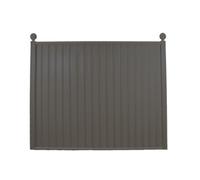 Storm Ready Maintenance Free 25 Yr Guarantee Colourfence Extra Wide Metal Fence Panel Plain 1.8M 6Ft H X 2.35M 7.7Ft W Grey