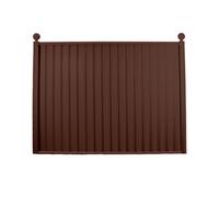 Storm Ready Maintenance Free 25 Yr Guarantee Colourfence Extra Wide Metal Fence Panel Plain 1.8M 6Ft H X 2.35M 7.7Ft W Brown