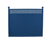 Storm Ready Maintenance Free 25 Yr Guarantee Colourfence Extra Wide Metal Fence Panel Trellis 1.8M 6Ft H X 2.35M 7.7Ft W Blue
